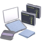MAYCREATE® 2Pcs 100 Oil Blotting Paper for Oily Skin, Natural Linen Absorbing Sheets with Built-in Mirror & Puff, Portable Case for Face, Nose, Men & Women, Makeup Friendly, Shine Control