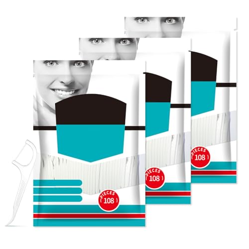 MAYCREATE® 324pcs Travel Bagged Floss Dental Picks Adult Floss Sticks Refill Bagged Floss Toothpicks Odorless Floss Pick Pack for Cleaning Teeth and Oral Care Kit Hygiene Convenience