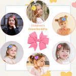 MAYCREATE® 20 Pieces Hair Bows For Kids Girls 3 Inch Grosgrain Ribbon Hair Bows Alligator Clips For Baby Girls,Accessories,Multi