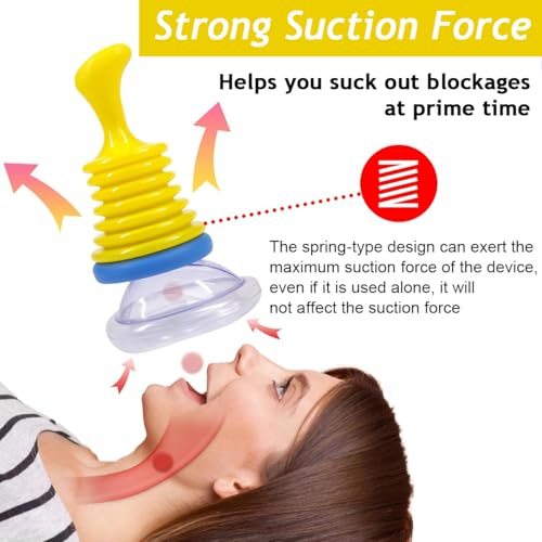 MAYCREATE® Anti Choking Device, Choking Rescue Device for Kids and Adults, Portable Airway Suction Device, First Aid Choking for Home & Travel First Aid Kit X2
