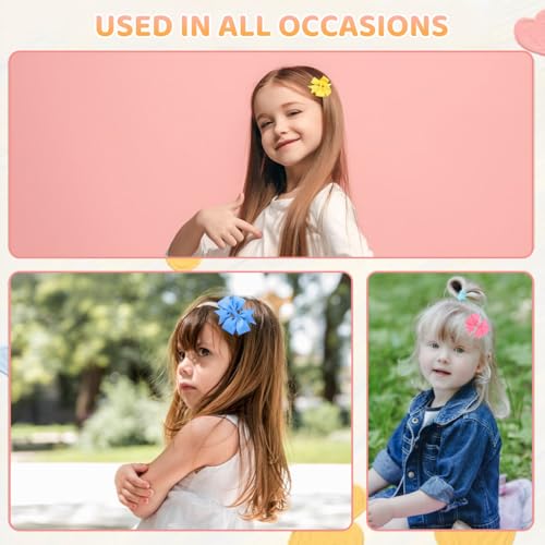 MAYCREATE® 20 Pieces Hair Bows For Kids Girls 3 Inch Grosgrain Ribbon Hair Bows Alligator Clips For Baby Girls,Accessories,Multi