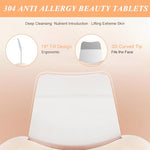 MAYCREATE® Black Head Remover Tool Blackhead Removal Extractor Stainless Steel White Heads Face Scraper Deep Cleansing Comedone Heart-shaped Handle Curved Facial Skin Scrubber 2 PCS