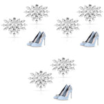 MAYCREATE® 6PCS Shoe Clips Charms for Women Crystal Rhinestone Decoration Detachable Buckle Bridal Wedding Prom Party High Heels Accessories