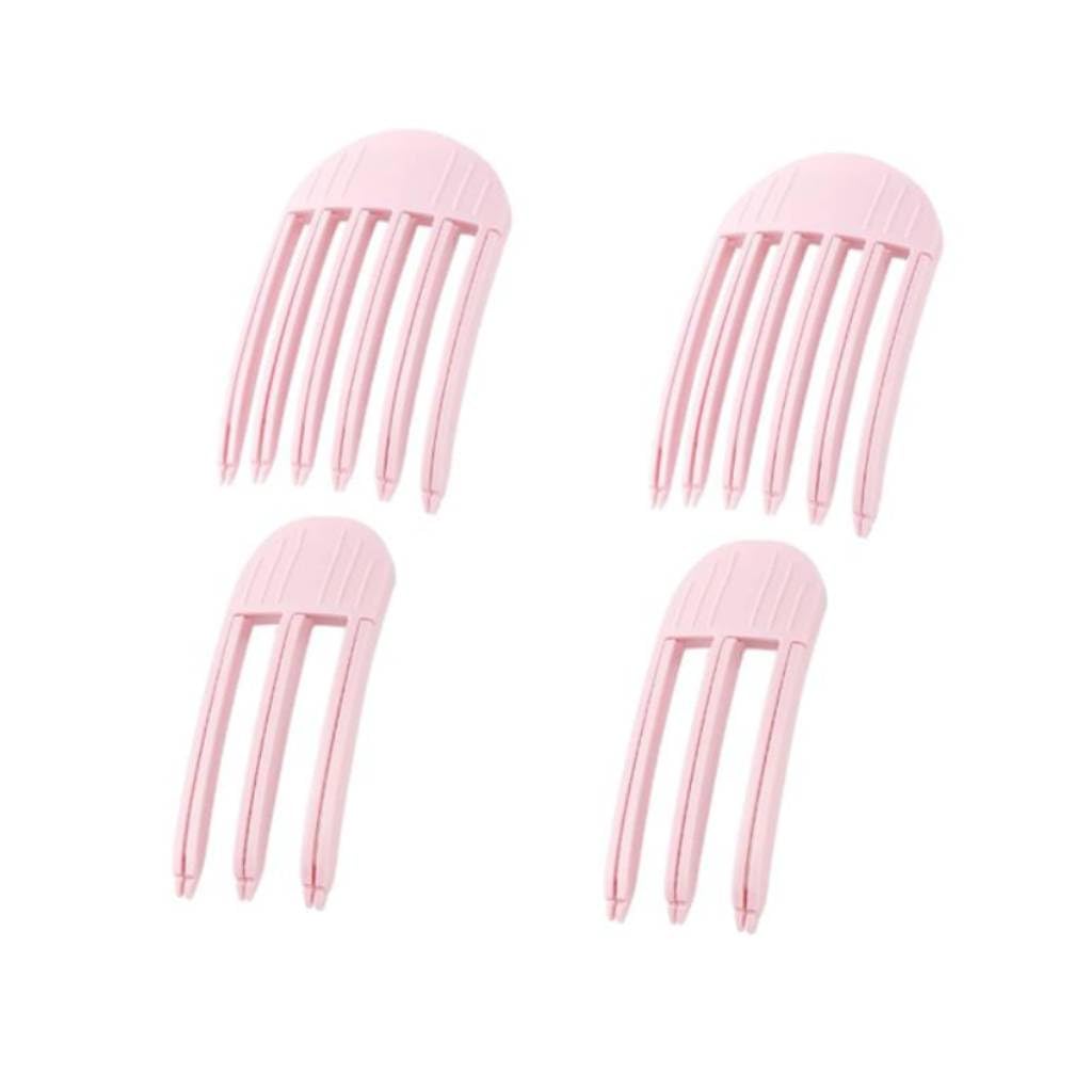 MAYCREATE Hair Volumizer Clips for Instant Root Lift with Serrated Grip | 4PCS Pink Set