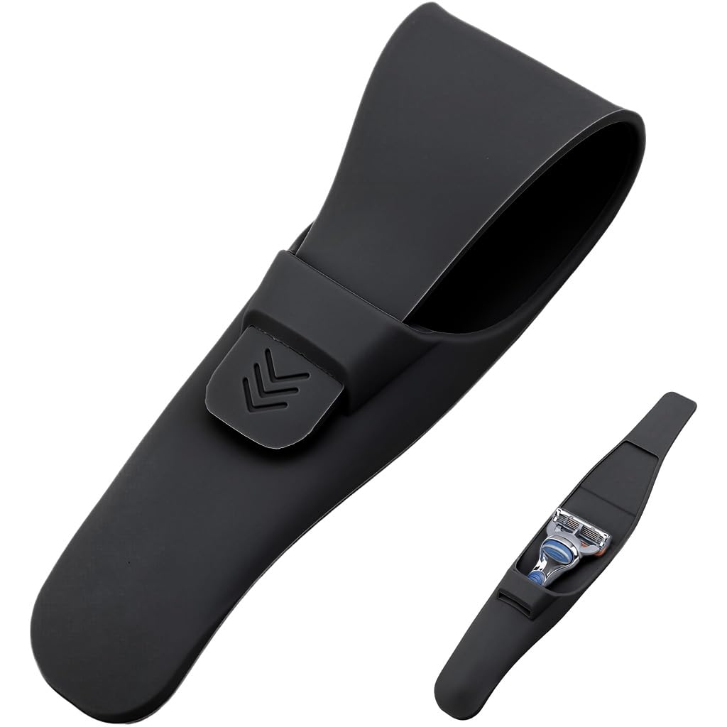 MAYCREATE Silicone Razor Sleeve for Travel Storage with Universal Fit | Shaver Tool Pouch
