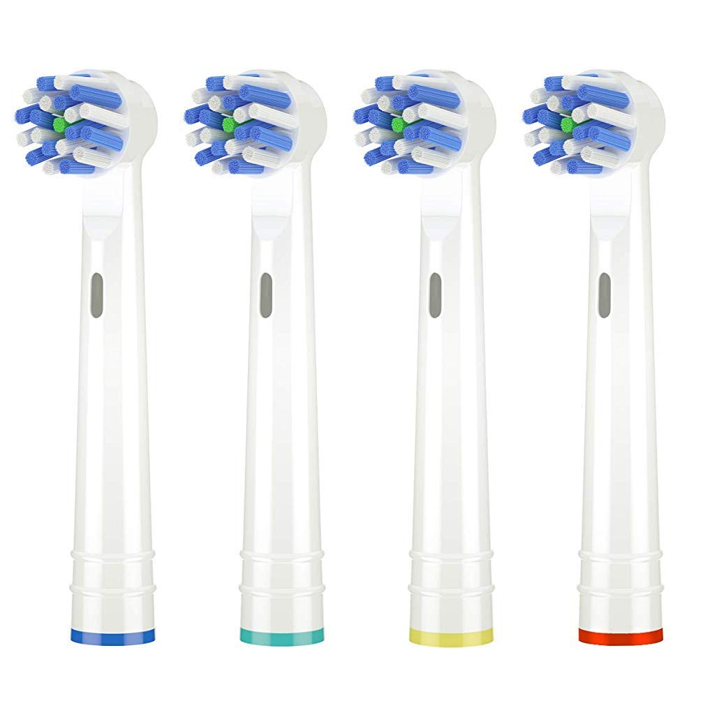 MAYCREATE® Replacement Brush Heads Compatible With Pack of 8 Generic Crossaction Electric Toothbrush Heads, For Oralb Braun Bases (16)