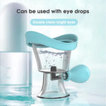 MAYCREATE Travel Eye Cleaning Cup with Air Valve and Silicone Frame 8.22×6.64cm | Efficient Rinse