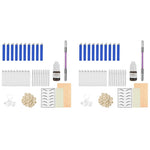 MAYCREATE Microblading Kit for Eyebrow Practice with 30 Pin Needles and Lock Pin Pen | Black Ink