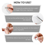 MAYCREATE Ring Size Adjuster for Loose Rings with 8 Sheets 144 Strips EVA Foam | Reusable Fit Solution