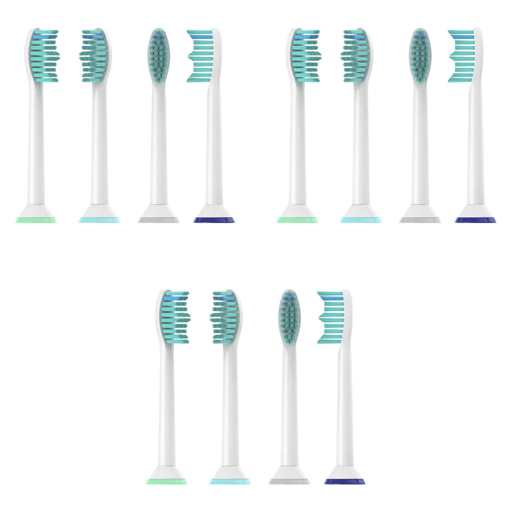 MAYCREATE Toothbrush Replacement Heads for Philips Sonicare featuring Soft Dupont Bristles | 12PCS Snap On Design