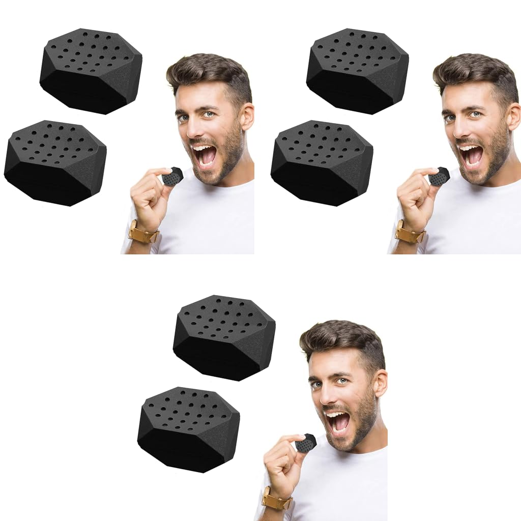 MAYCREATE Jawline Exerciser for Men and Women featuring 45lbs Silicone Trainer | 6PCS Set