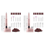 MAYCREATE Nail Drill Machine for Manicure and Pedicure with LCD Display and 20000rpm | USB Rechargeable Cordless Design