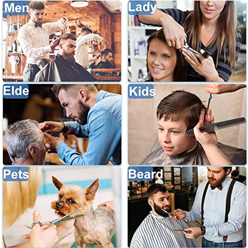 MAYCREATE® Full Set Hair Cutting Scissors Kit Professional Hair Dressing Barber with Storage Case for Men Women Adult Kids Cut 2 PCS