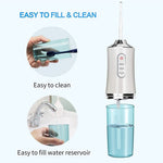 MAYCREATE® Water Flossers For Teeth, Portable & Rechargeable Water Pick Flosser For Home and Travel,Electric Toothbrush with Water Flosser with 3 Modes.without Protective Case