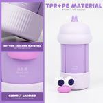 MAYCREATE Travel Bottles Set for Toiletries with Leak Proof Flip Up Lids and Modular 60ml Design | Silicone Containers for Shampoo and Lotion