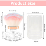 MAYCREATE Nail Dust Brush for Acrylic Nails featuring Fine Fiber Bristles and Acrylic Handle