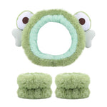 MAYCREATE Headband for Face Wash Set of 3pcs with Water Absorbent Plush for Women | Skincare and Makeup
