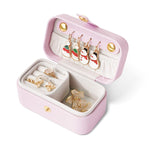 MAYCREATE Travel Jewelry Box for Women featuring Removable Ring Holder and Plush Lining | Compact Organizer for Earrings and Necklaces