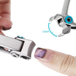 MAYCREATE Nail Clipper for Thick Nails with 15mm Wide Jaw and 3.54in Lever | Stainless Steel