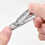 MAYCREATE Nail Cutter for Men with 6.2×1.4 cm Wide Jaw Opening and Anti Splash Lock | Stainless Steel Foldable Travel Trimmer