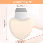 MAYCREATE Blackhead Remover Tool for Face with Curved Scraper and Heart-Shaped Handle