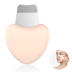 MAYCREATE® Blackhead Remover Tool Stainless Steel Face Scraper for Deep Cleansing Comedone Remover Blackhead Extractor Curved Blackhead Scraper with Heart-shaped Handle Facial Skin Scrubber