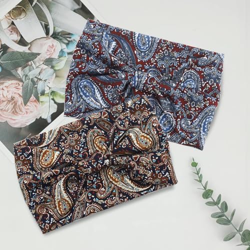 MAYCREATE® 6PCS Fashion Sport Headbands for Women Moisture Wicking Stretchy Pre Tie Running Hairbands Quick Drying Boho Stylish Bands Yoga Jogging