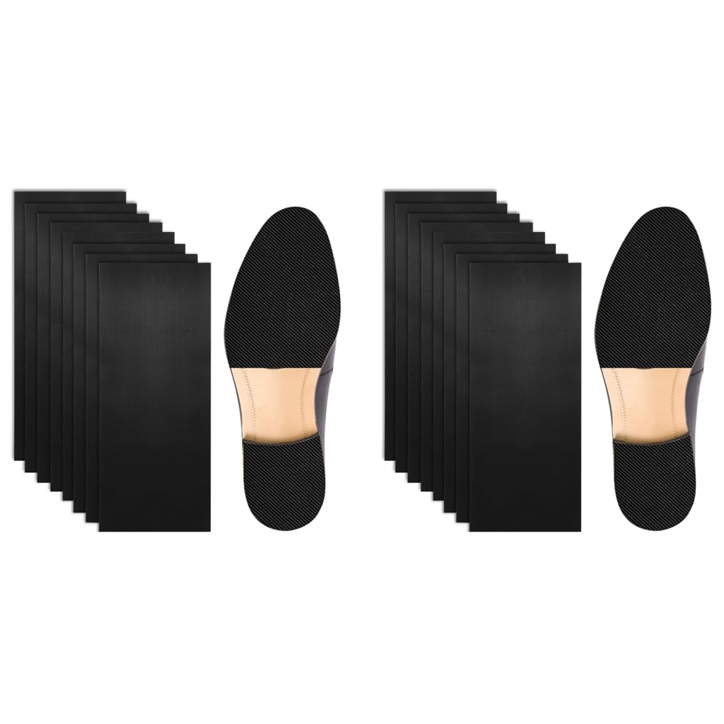 MAYCREATE Shoe Sole Protectors for Leather Shoes and High Heels featuring 16PCS Cuttable Rubber Grips