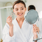 MAYCREATE Eyelash Comb Separator for Mascara Finishing with Arch Shape & Metal Teeth | Anti Slip Handle