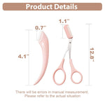 MAYCREATE Eyebrow Trimmer Kit Set including 12PCS Grooming Tools for Women and Men | Razor and Tweezer Duo