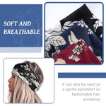 MAYCREATE® Head Band for Women 6PCS Knotted Hair Bands Flower Print Fashion Stretchy Headbands Makeup Running Yoga Fitness