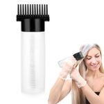 MAYCREATE® Root Comb Applicator Bottle 180ml, Oil Applicator for Hair Dye Hair Oiling Applicator Bottle with Graduated Scale Treatment Essential