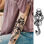 MAYCREATE® 35 Sheets Temporary Tattoo Sticker For Men Black Tatto Sticker Beast on Arm Waterproof Large Tattoo Stickers Assorted Tatto Sticker 2 PCS