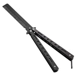 MAYCREATE Butterfly Comb for Training and Styling with 12.7cm Folding Design Stainless Steel