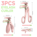 MAYCREATE Eyelash Curler Set 3pcs for All Lash Types featuring Mini Precision Curlers | Ergonomic Grip