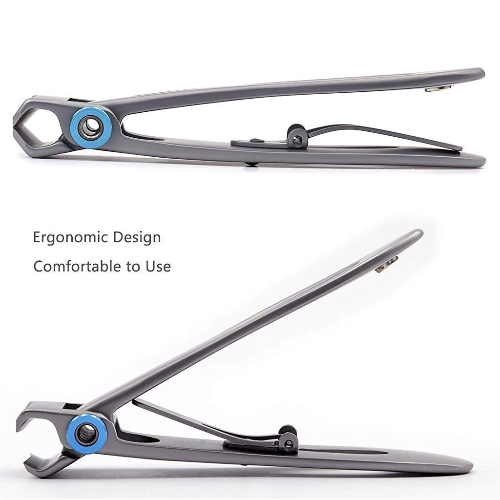 MAYCREATE Nail Clippers for Thick Nails with 15mm Wide Jaw and Ergonomic Non Slip Handle