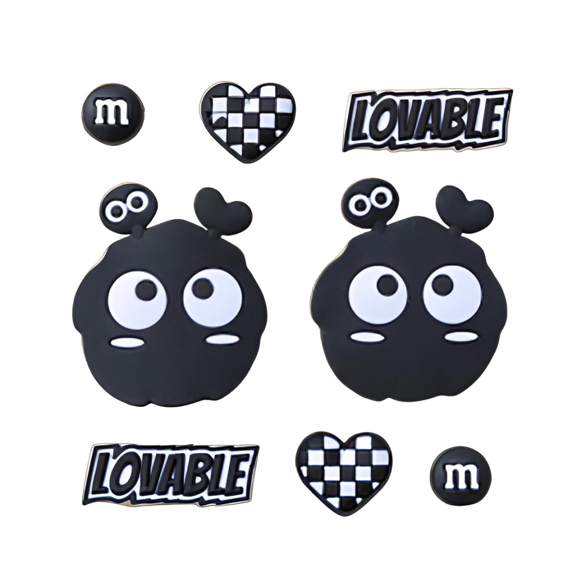 MAYCREATE Shoe Charms for Croc Clogs featuring 8PCS Cartoon Animal Design for Kids and Women