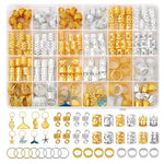 MAYCREATE® 292pcs Hair Jewelry for Braids & Dreadlocks, Assorted Stylish Metal Hair Pendants, Coils Rings Clips Accessories for Women & Girls
