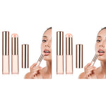 MAYCREATE Silicone Lip Applicator Brush Set for Lipstick and Balm with Dustproof Cap | 4PCS Pink