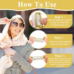 MAYCREATE® 30PCS Chunni Clips Dupatta Pins for Bride Gold Wig Clip with Safety Pins Strong Grip Invisible for Hair Extensions Stainless Steel Fixing Shawl