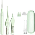 MAYCREATE Ear Cleaner Kit with LED Light for Safe Wax Removal featuring 3pcs Tools | Stainless Steel Design for Baby and Adult Use