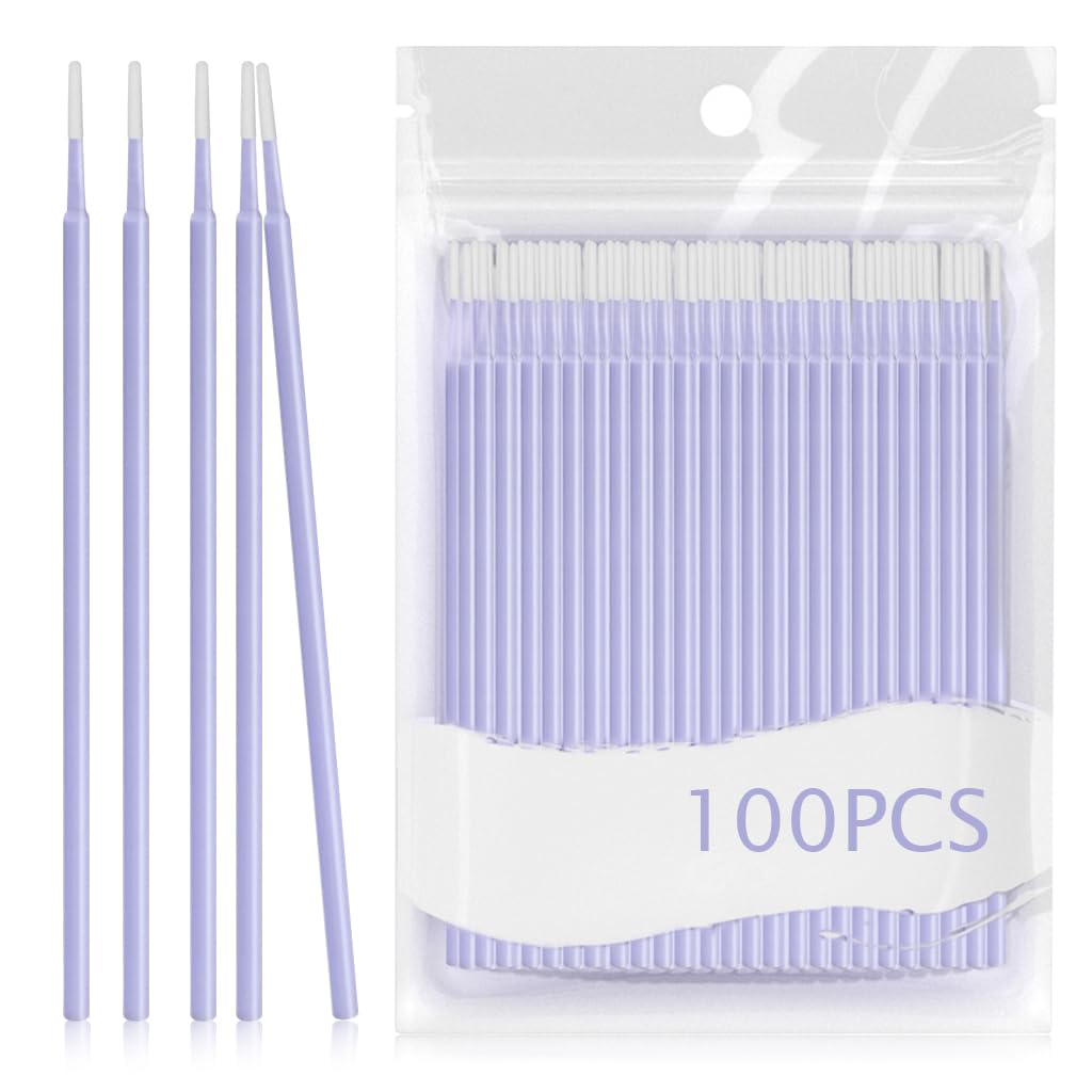 MAYCREATE Precision Cotton Swabs for Makeup and Nail Art featuring Micro-Tip Design | 100-Count