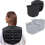 MAYCREATE® 2Pcs Silicone Waterproof Hair Dye Shawl & Cutting Collar, Flexible Fit with Guiding Lines, Hair Catcher Cutting Mat for Barbers & Stylists, Non-Irritating Salon Tools