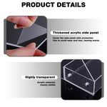 MAYCREATE Nail Polish Organizer Box for Vanity and Salon with 7 Tier Stepped Acrylic Display | 12x15x11 inch