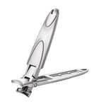 MAYCREATE Nail Cutter for Men with 6.2×1.4 cm Wide Jaw Opening and Anti Splash Lock | Stainless Steel Foldable Travel Trimmer