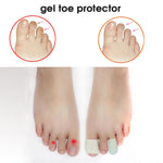 MAYCREATE Toe Separator for Women with Soft SEBS Gel Caps 10 pcs | Washable and Cuttable Protectors