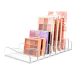 MAYCREATE Acrylic Eyeshadow Palette Organizer with 8 Compartments for Makeup Storage | 6.6 x 3.5 x 2 in Holder for Vanity and Cosmetic Display