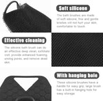 MAYCREATE® Silicone Body Scrubber Buffer Exfoliating Brush with Loofah Bath Brushes for Men Women Kids use in Shower Scalp Hair Shampoo Skin Cleaning 2PCS