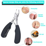 Maycreate Toe Nail Clipper for Ingrown or Thick Toenails with Long Handle and Soft Grip for Seniors
