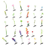 MAYCREATE Hair Clips for Women with 30 Floral Plant Designs and Metal Pins | Cute Gift Set